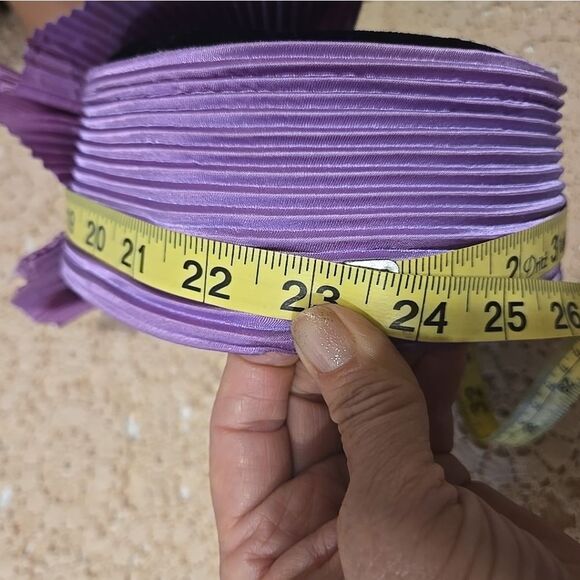 PILLBOX HAT Vintage By Lame Pillbox Fascinator Hat with Pleated Fan - Picture 2 of 12